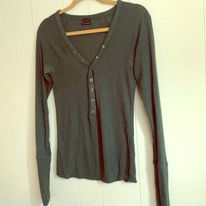 Teal Henley long sleeve